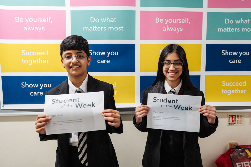 Photo of students celebrating success